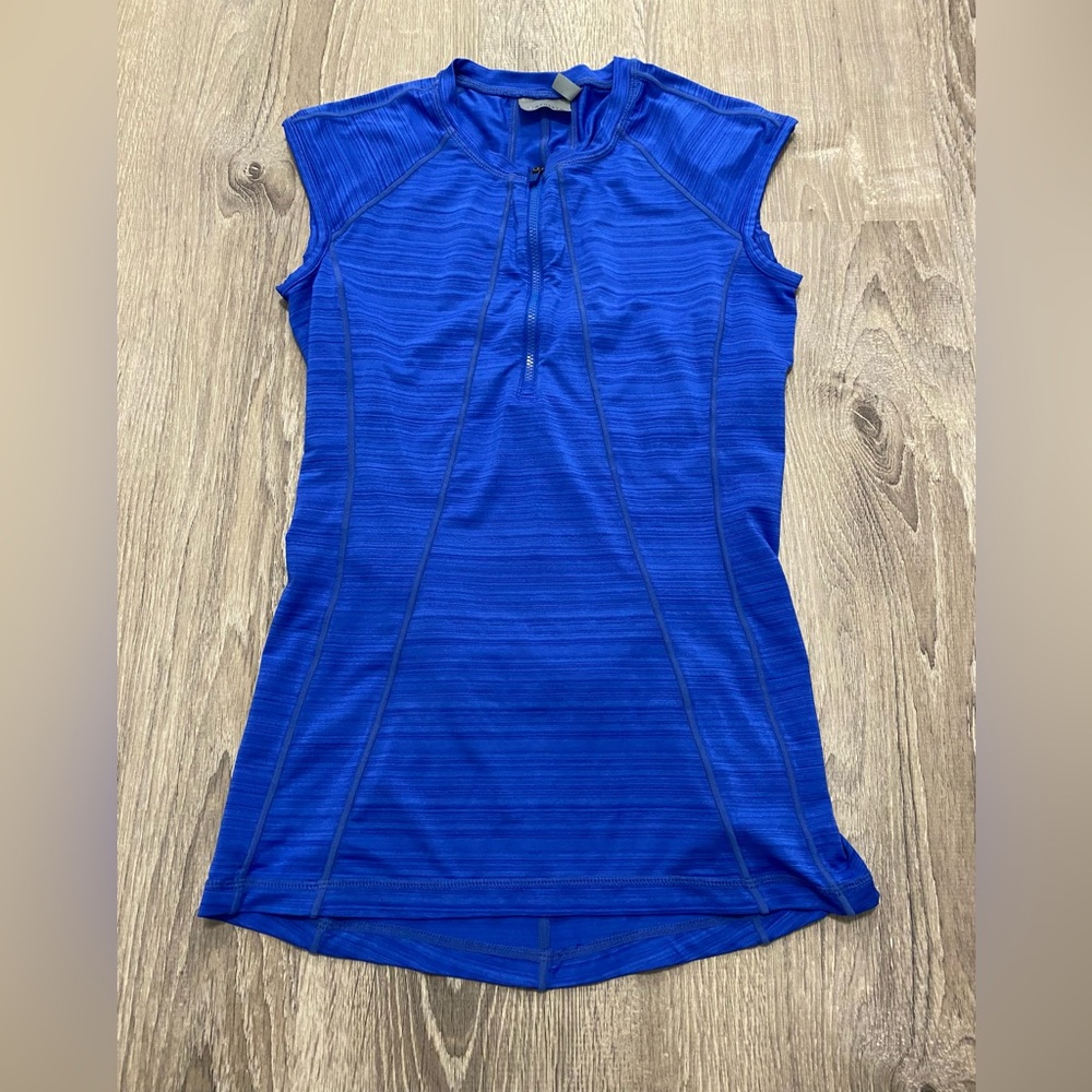 Athleta quarter zip royal blue active gym top size XS